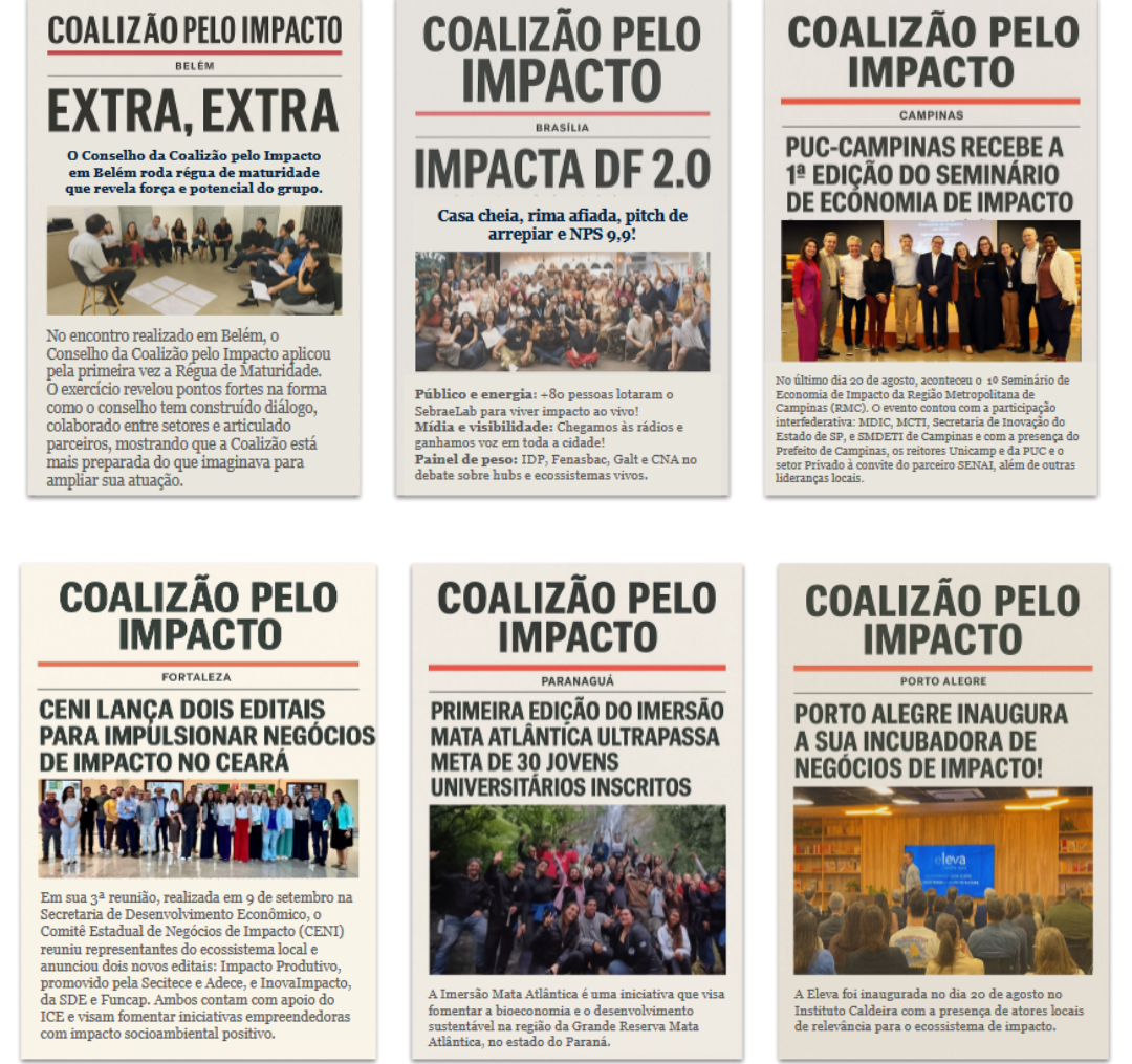 Coalizão lança relatório do 3º trimestre